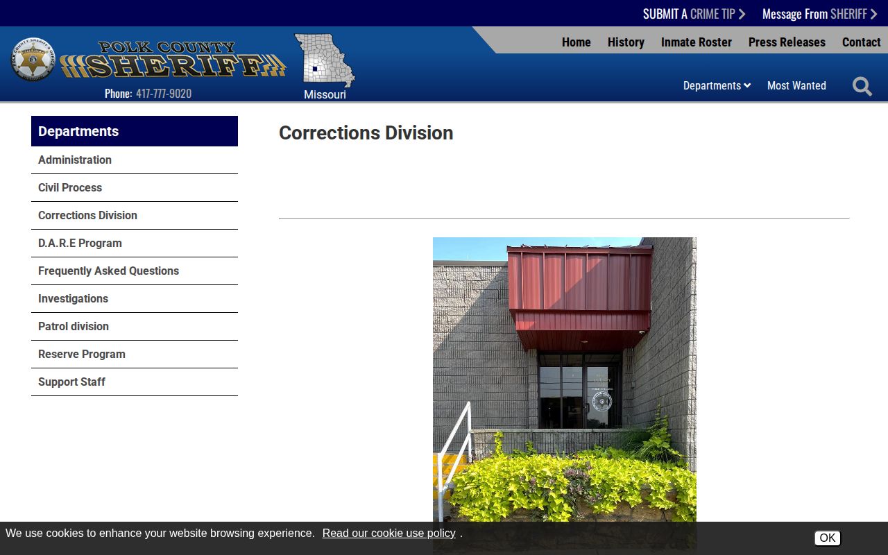 Polk County Jail history and release transfer context