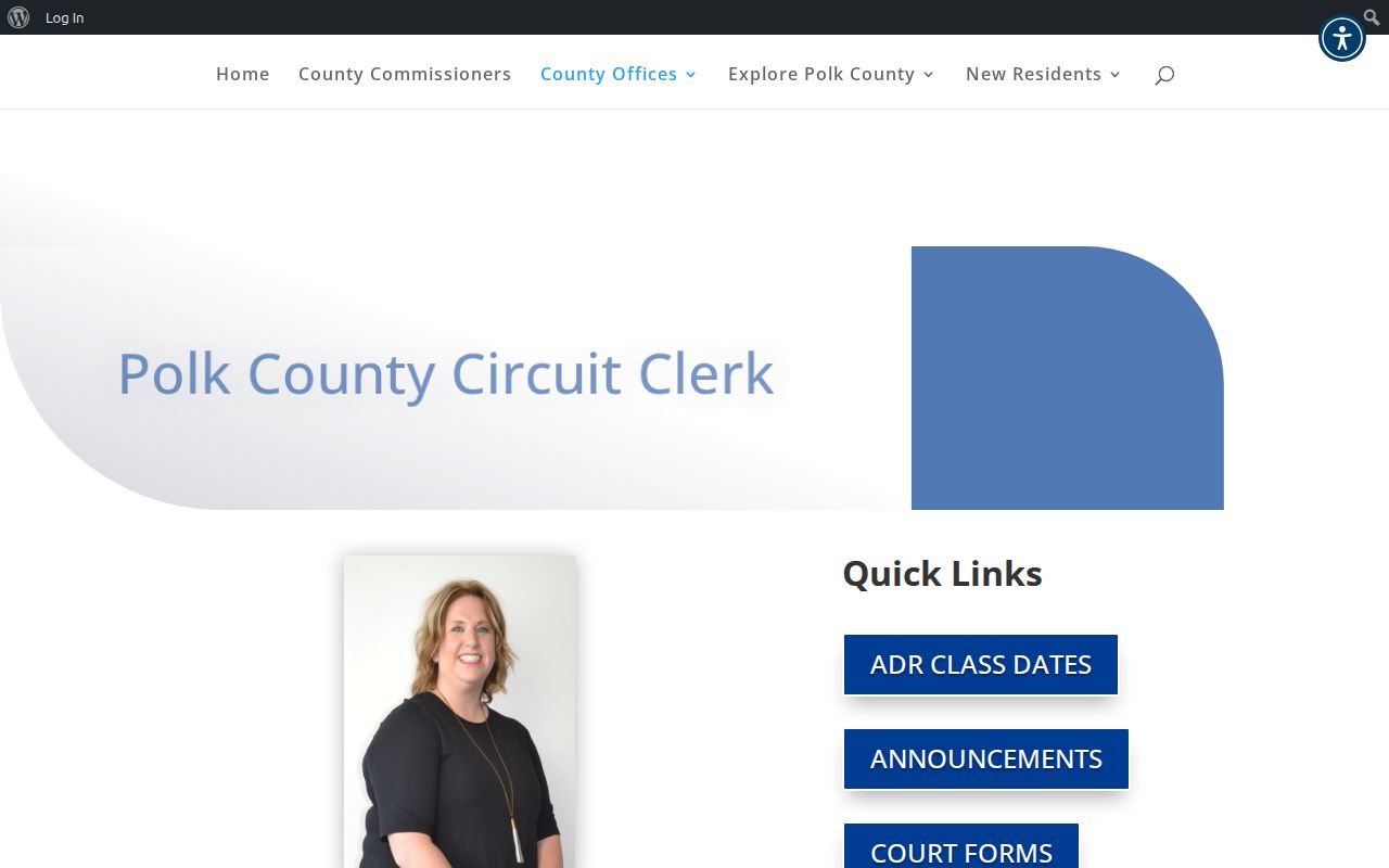 Polk County Circuit Clerk contact for release and court records